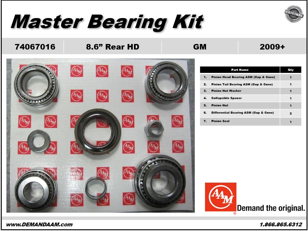 Axle Differential Bearing Kit