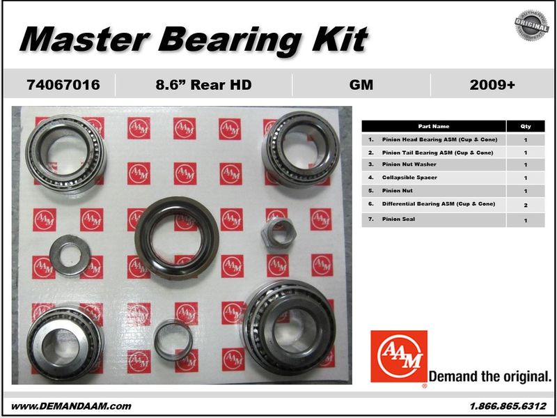 Axle Differential Bearing Kit