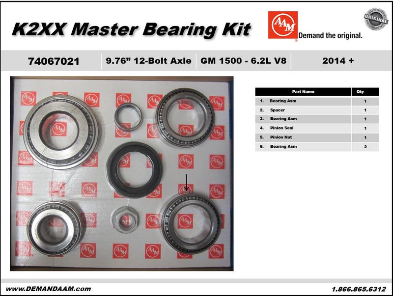 Axle Differential Bearing Kit