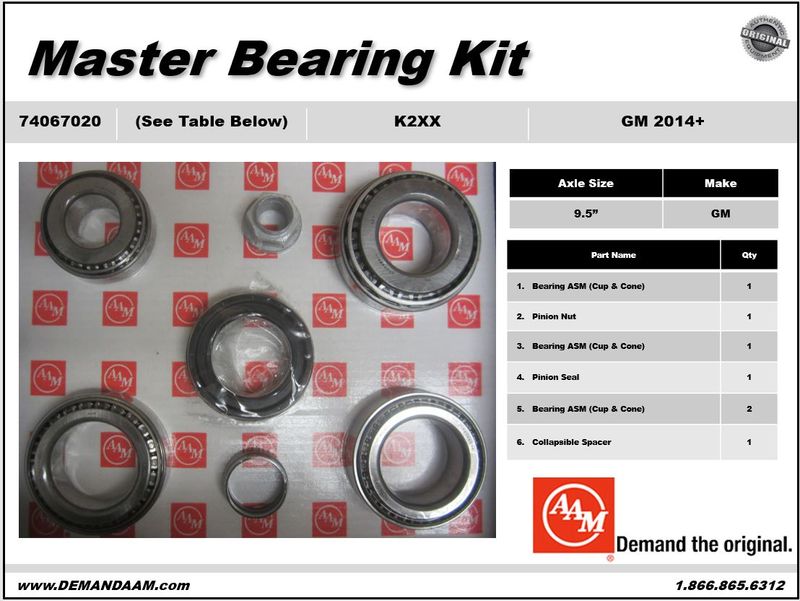 Axle Differential Bearing Kit