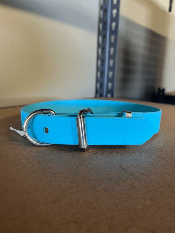 Med/Lge Dog Collar Baby Blue