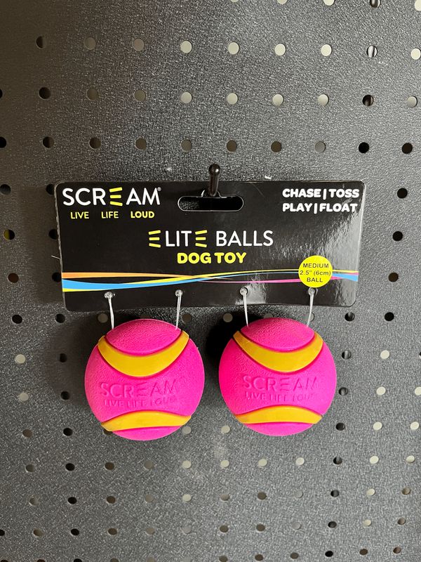 2pk Scream Elite Ball - Loud Green/Pink Med