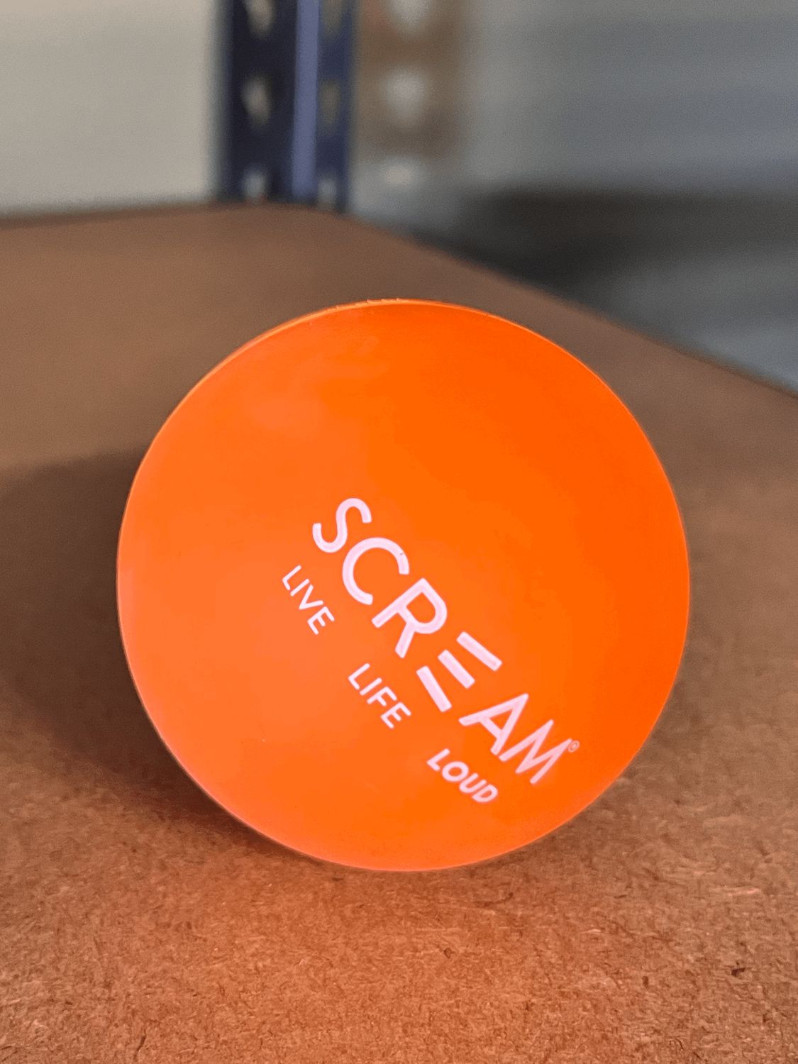 Scream Rubber Ball - Orange