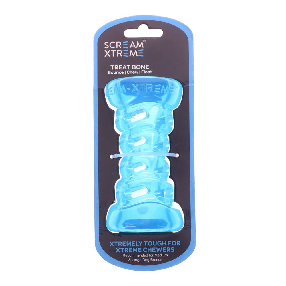 Med/Lge Scream Xtreme Treat Bone - Blue