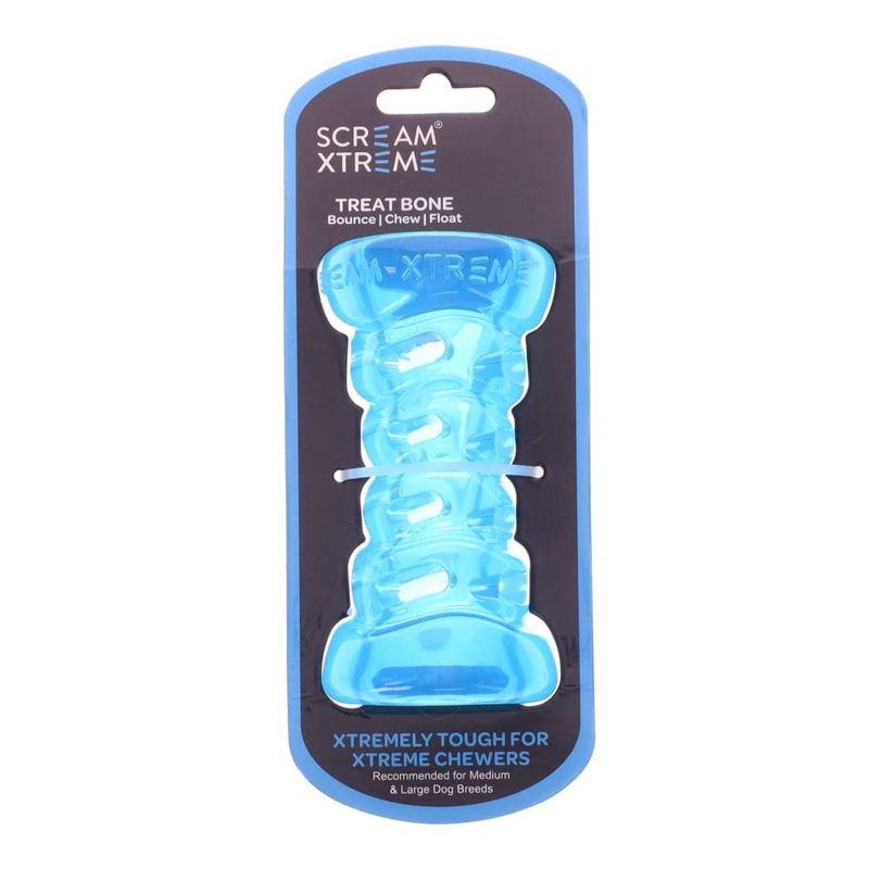 Med/Lge Scream Xtreme Treat Bone - Blue