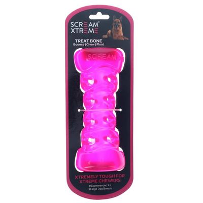 XL Scream Xtreme Treat Bone - Pink