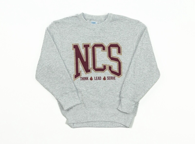 Screenprint Crewneck Sweatshirt - Ash Gray