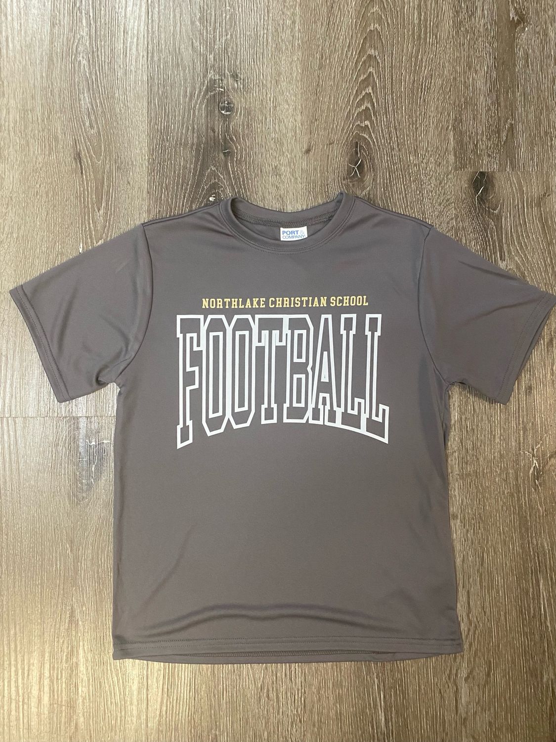 Gray  Dri-fit Football Tee