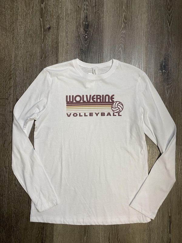 Adult Retro L/S Volleyball Tee