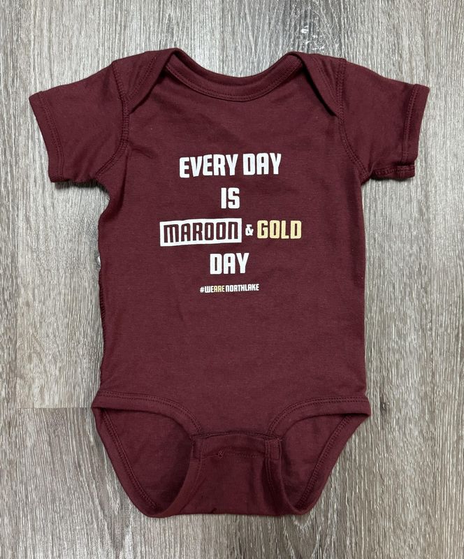 Maroon &amp; Gold Onesie