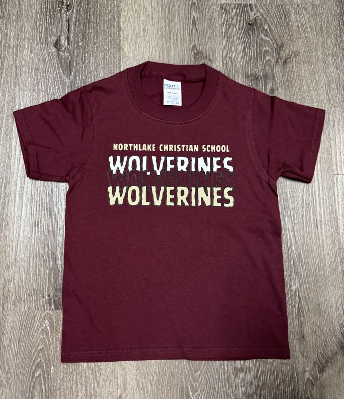 Stacked Wolverines Youth Spirit