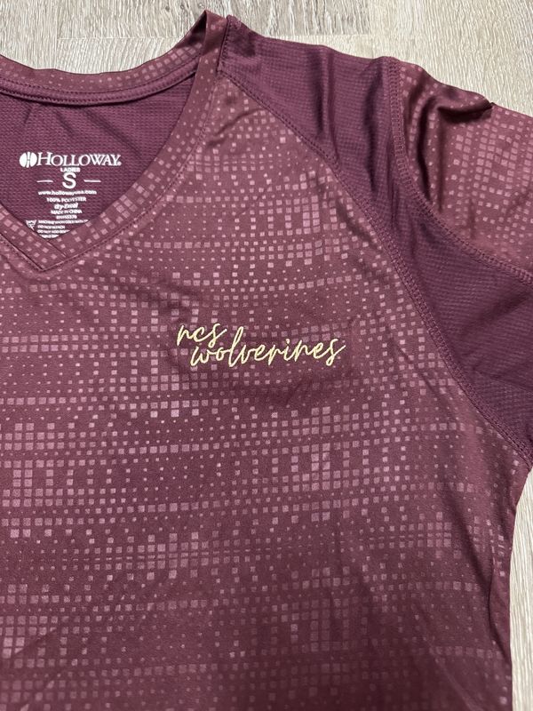 Ladies Maroon V-Neck - NCS Wolverines