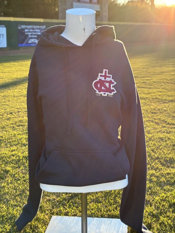 Navy Stacked Cross Hoodie Sweatshirt