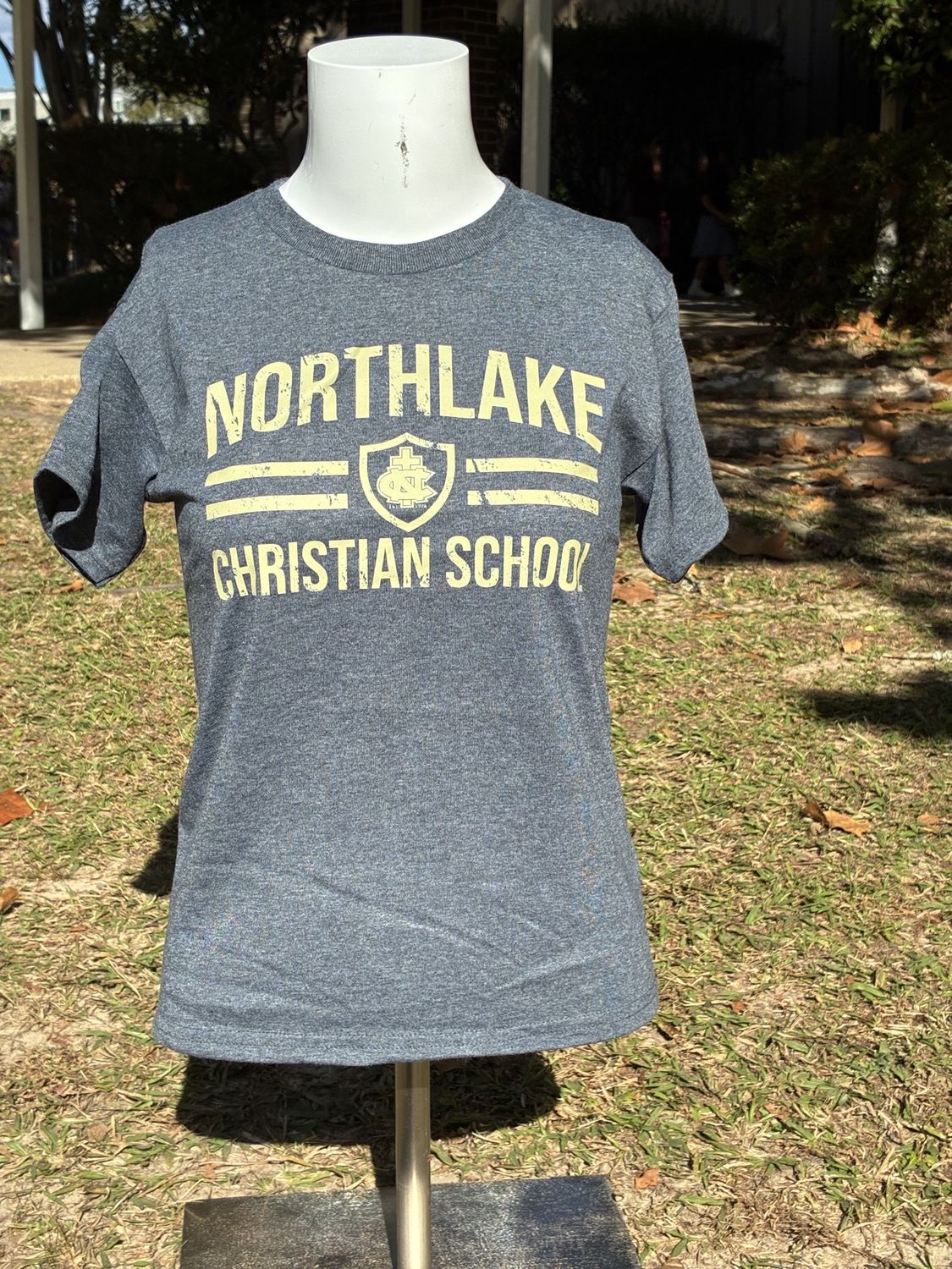 Gray Northlake Shield T-Shirt