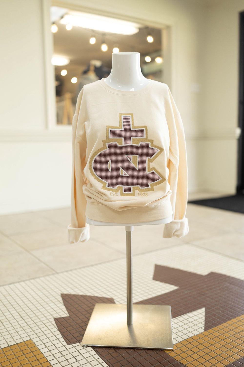 Adult Gingham Sweatshirt