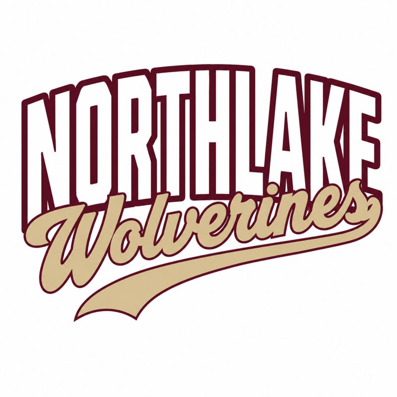 Northlake Wolverines Script Logo Tee – White (Comfort Colors)