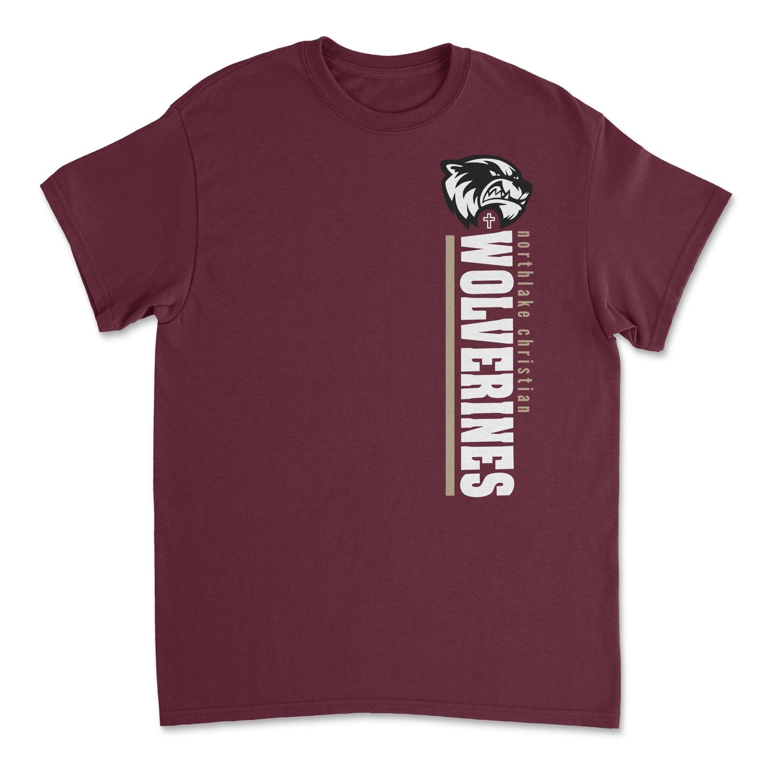 Maroon &amp; Gold (Vertical Design)