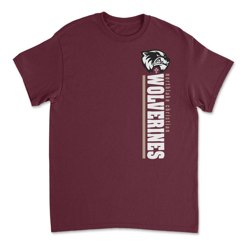 Maroon &amp; Gold (Vertical Design)