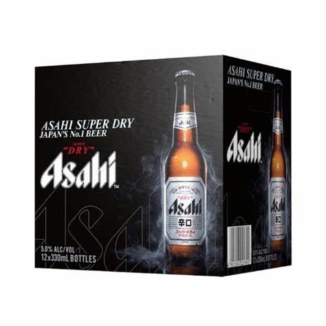 Asahi 12pk 330ml bottles