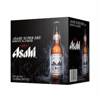 Asahi 12pk 330ml bottles