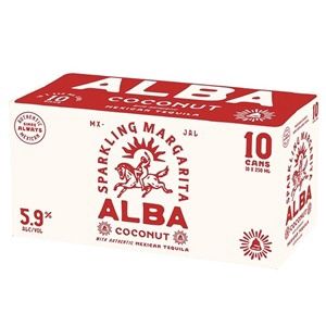 Alba Coconut Sparkling Margarita 10pk