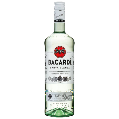Bacardi White Rum 1000ml