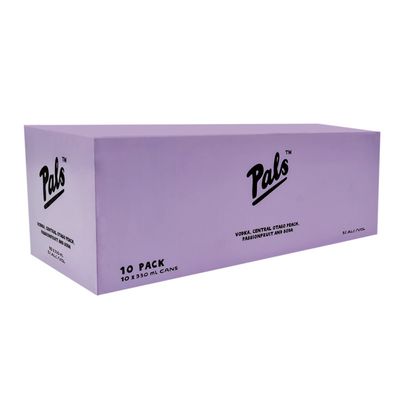 Pals Vodka Central Otago Peach, Passionfruit &amp; Soda 330ml Cans 10-Pack