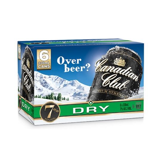 Canadian Club 7% 6pk 330ml cans