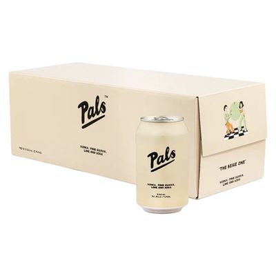 Pals Beige Vodka Pink Guava &amp; Soda 10pk cans