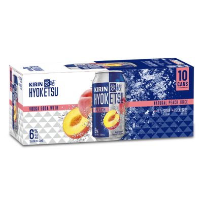 Kirin Hyoketsu Vodka Peach 10pk cans