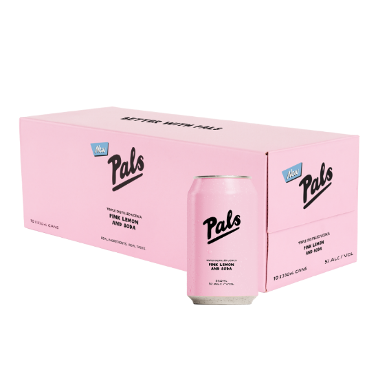 Pals Pink Lemon &amp; Soda 10pk