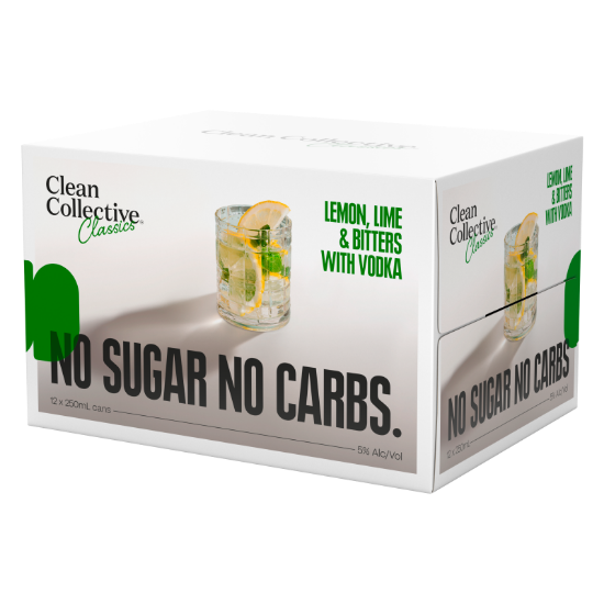 Clean Collective Lemon Lime Bitters 12pk cans