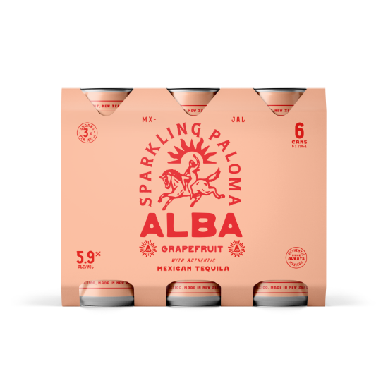 Alba Sparkling Paloma Grapefruit 6pk