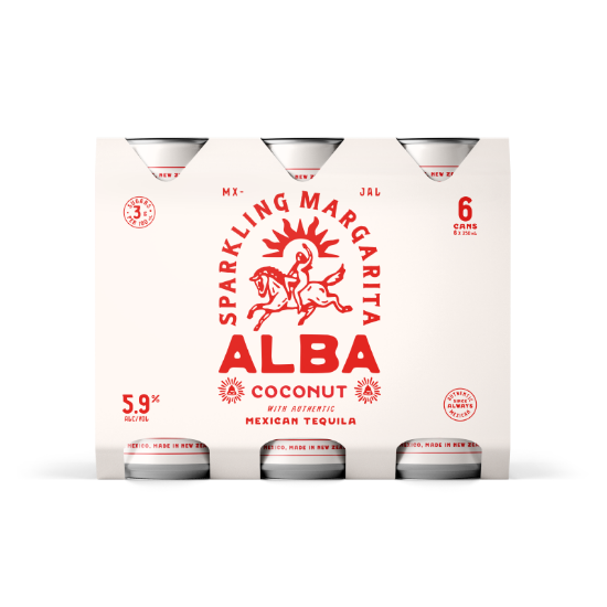 Alba Sparkling Coconut Margarita 6pk