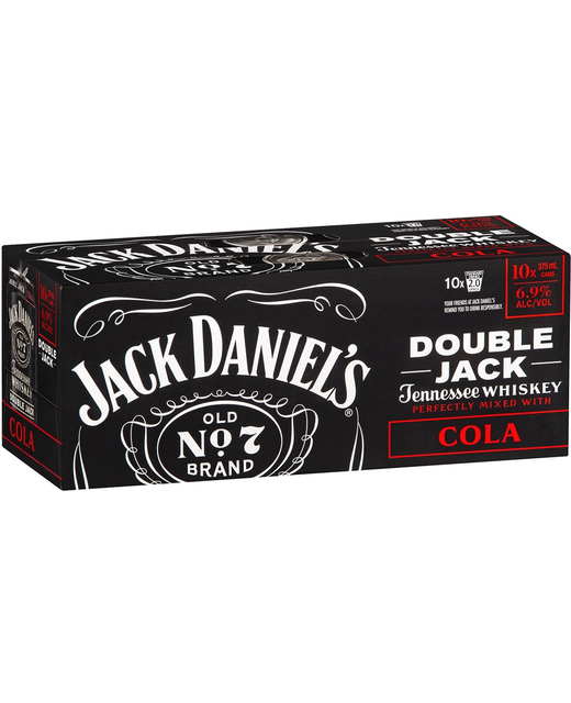 Jack Daniels Double Jack 10pk 375ml