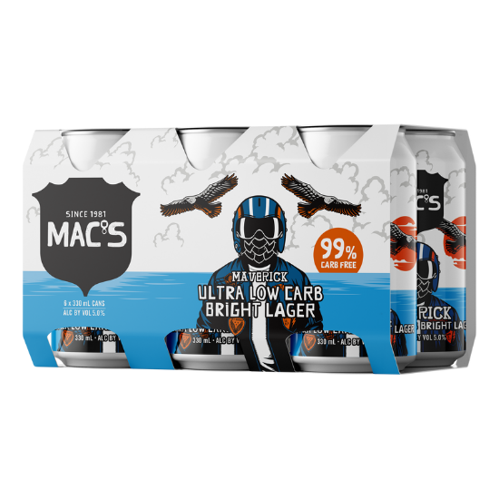 Macs Maverick Ultra Low Carb Bright Lager 6 cans