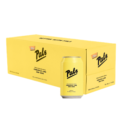 Pals Pineapple Lime &amp; Soda 10pk