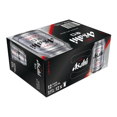 Asahi 12pk 330ml cans