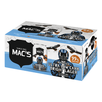 Macs Maverick Ultra Low Carb Bright Lager 12 cans