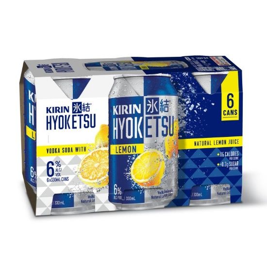 Kirin Hyoketsu  6% Vodka Soda Lemon 6pk cans