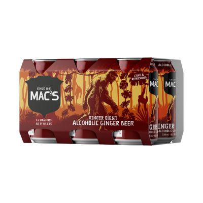 Macs Ginger Giant Alcoholic Gingerbeer 6pk
