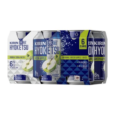 Kirin Hyoketsu Green Apple 6pk cans