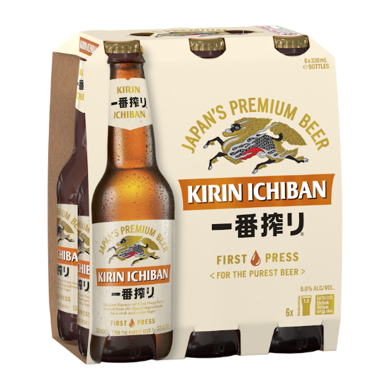 Kirin Ichiban 6 x 330ml bottles