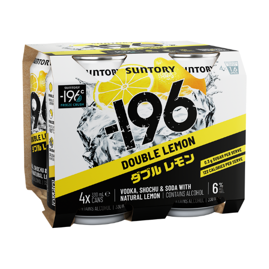 Suntory 196 Double Lemon 4pk