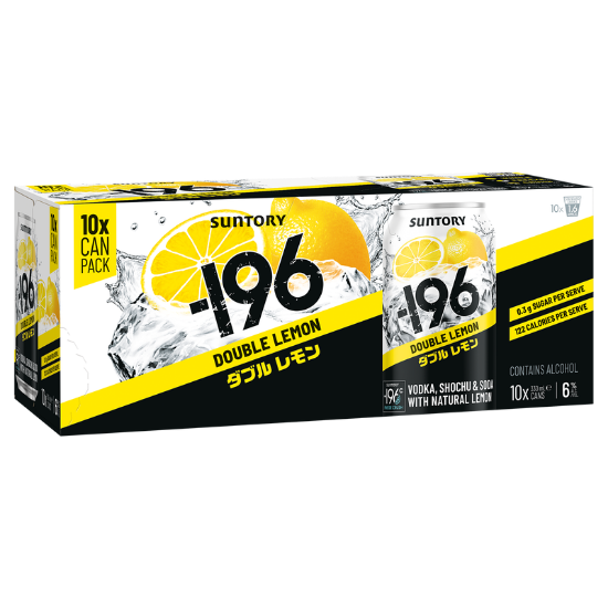 Suntory 196 Double Lemon 10pk cans