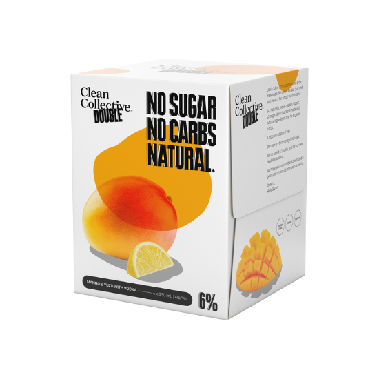 Clean Collective Double Mango &amp; Yuzu 4pk