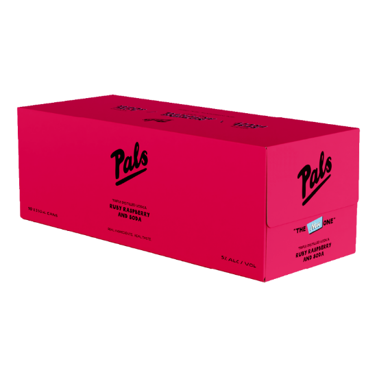 Pals Ruby Raspberry Soda 10pk cans