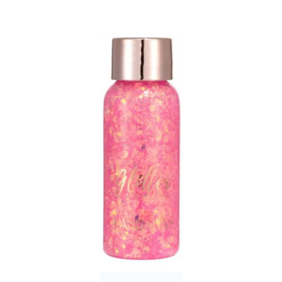 Pink Sequins Face Glitter Gel