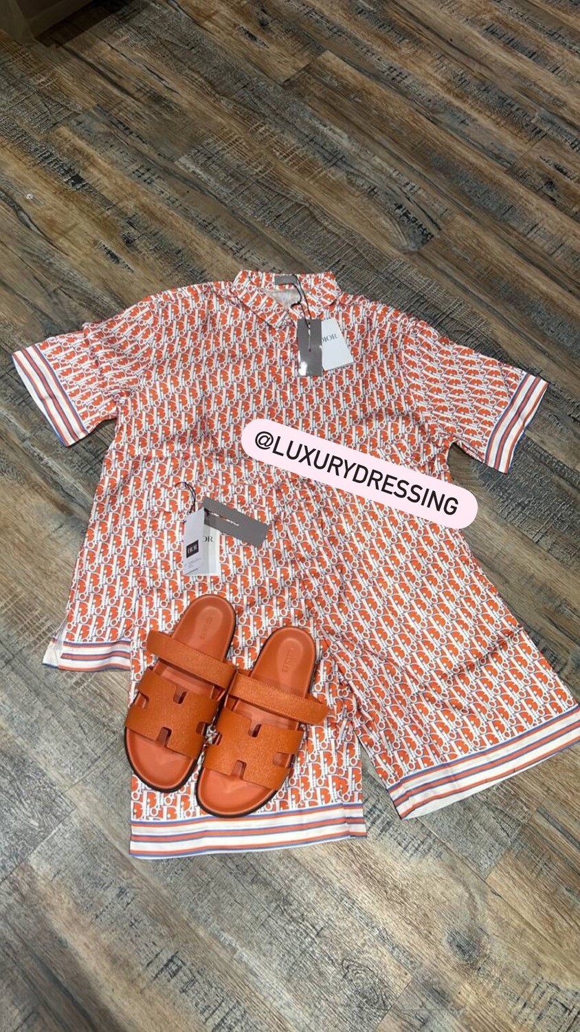 Dior set (short &amp; shirt)