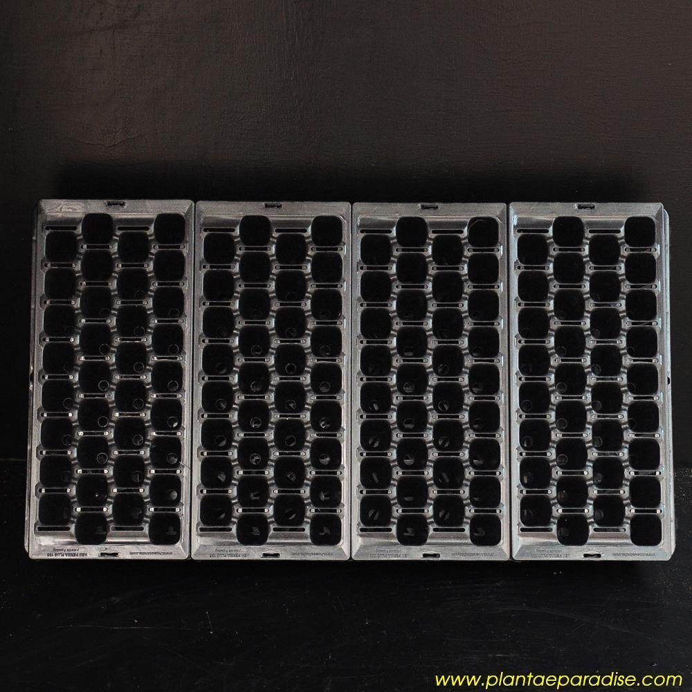 Set of 4 Seedling Trays PP 136 Type and One Holding Tray (136 Cells)